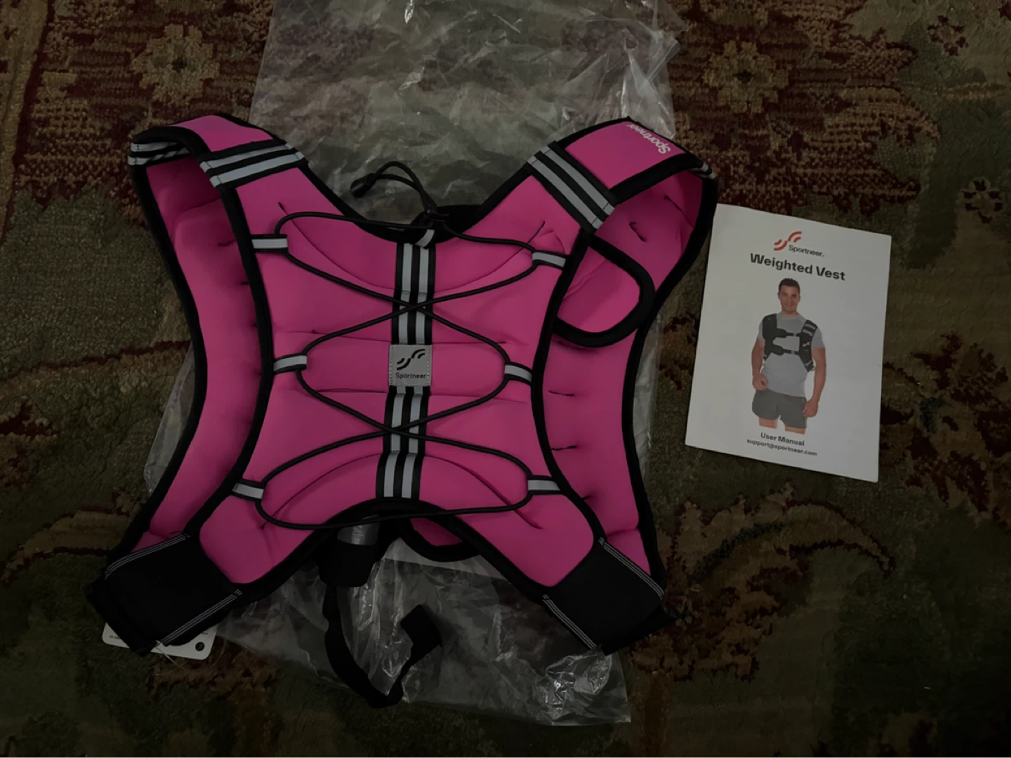 New Sportneer 8lbs Weighted Vest - Pink - photo 4
