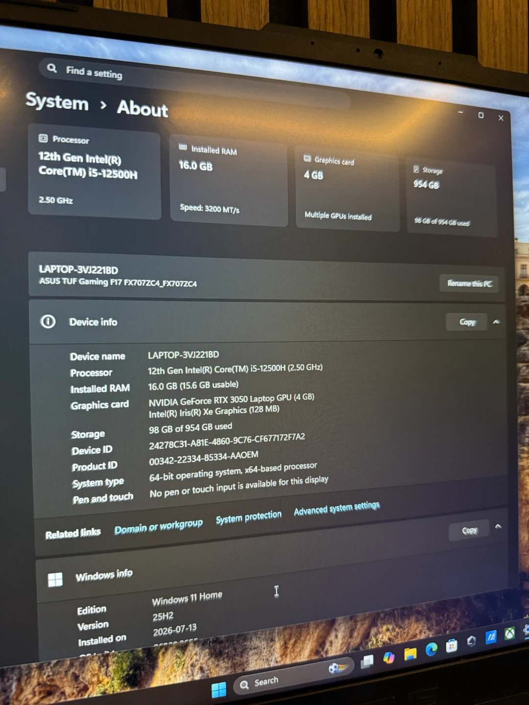 ASUS F17 3050/i5 12500H 1TB SSD - photo 2