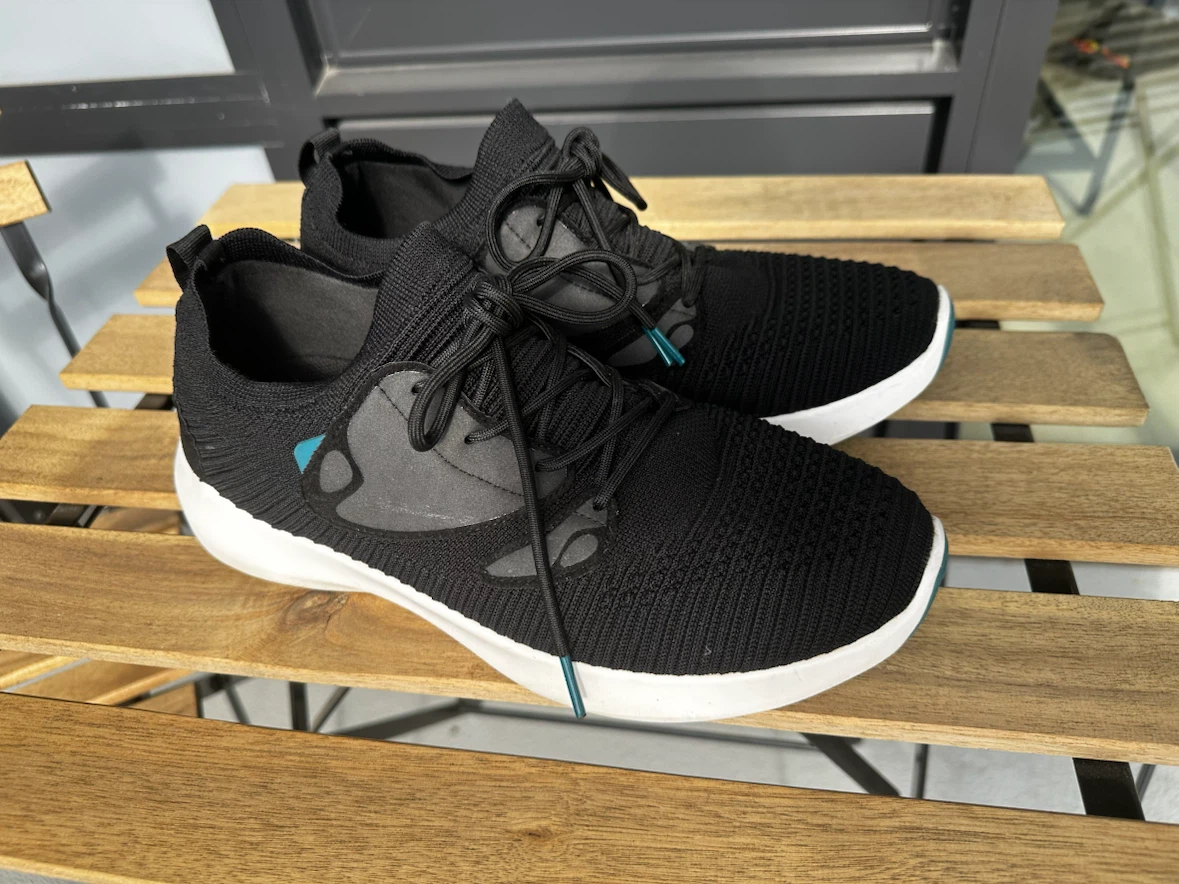 Vessi- Black Knit Athletic Shoes