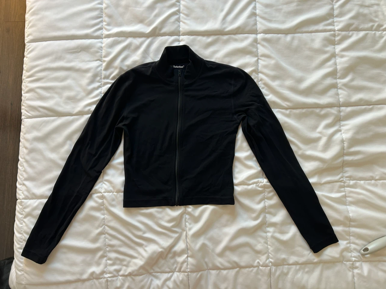Tna Action Zip-Up Mock Neck Long Sleeve Top Black