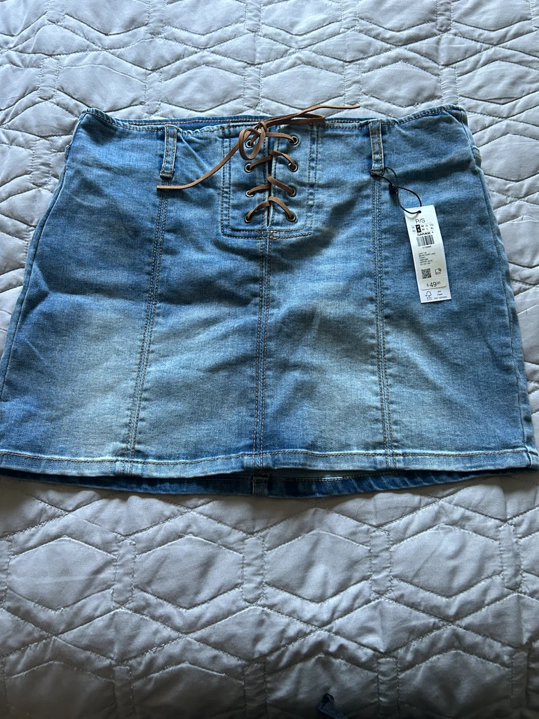 Garage denim skirt