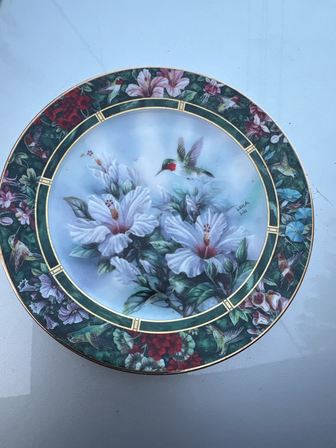 "The Ruby-throated Hummingbird" Collector Plate