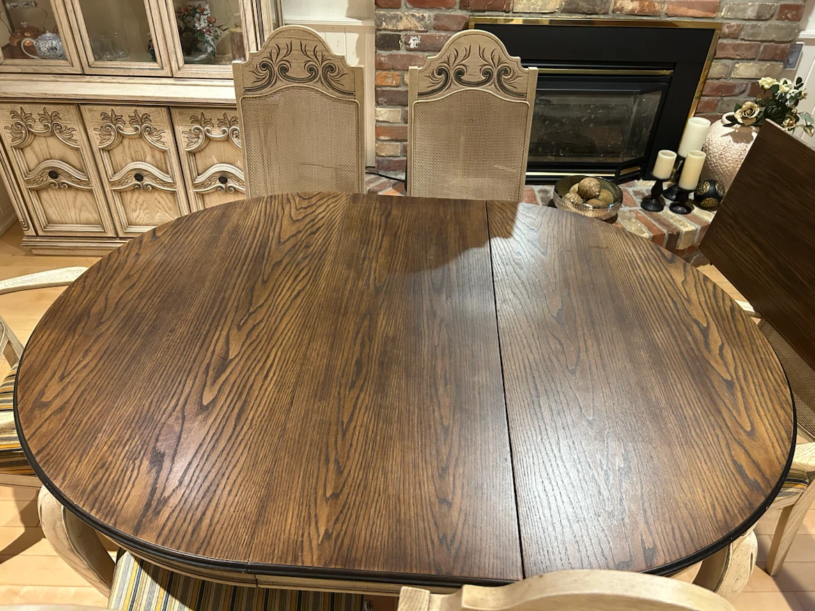 Antique/Vintage Dining Table and 6 Chairs and display - photo 2