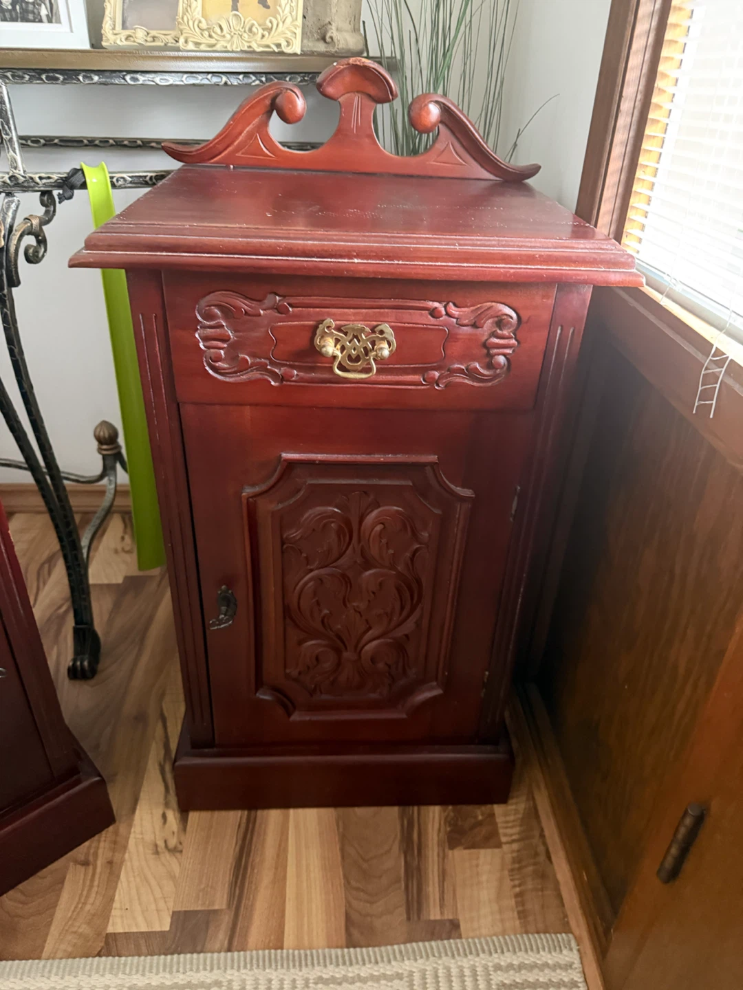 Vintage Solid Wood Nightstands – Matching Pair - photo 5