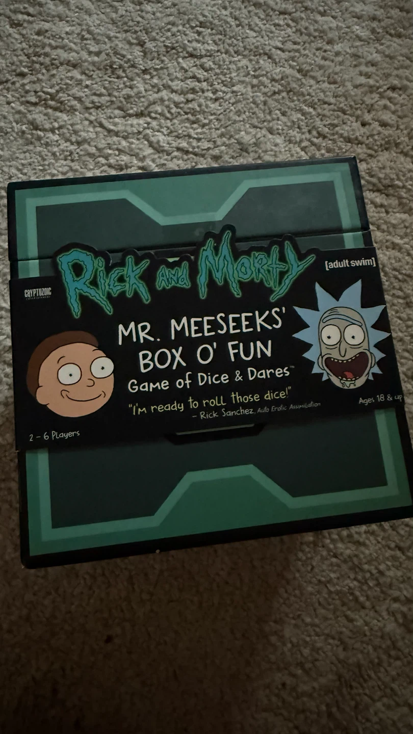Rick and Morty Mr. Meeseeks Box o' Fun Game