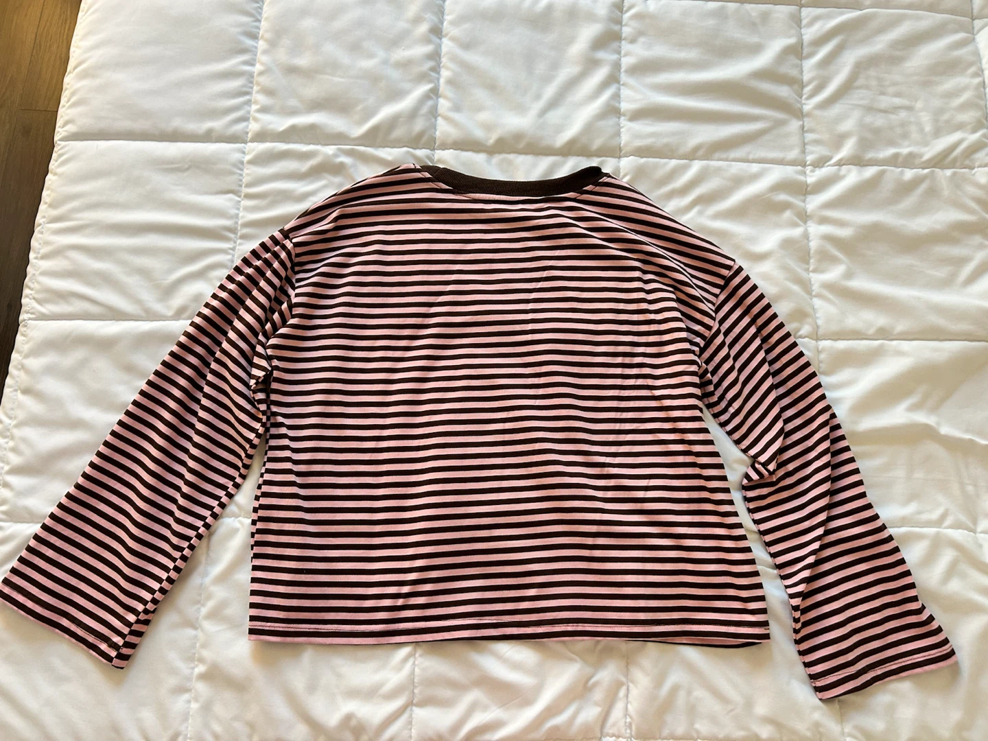 Princess Polly Striped Long Sleeve Shirt - Pink & Brown - photo 2