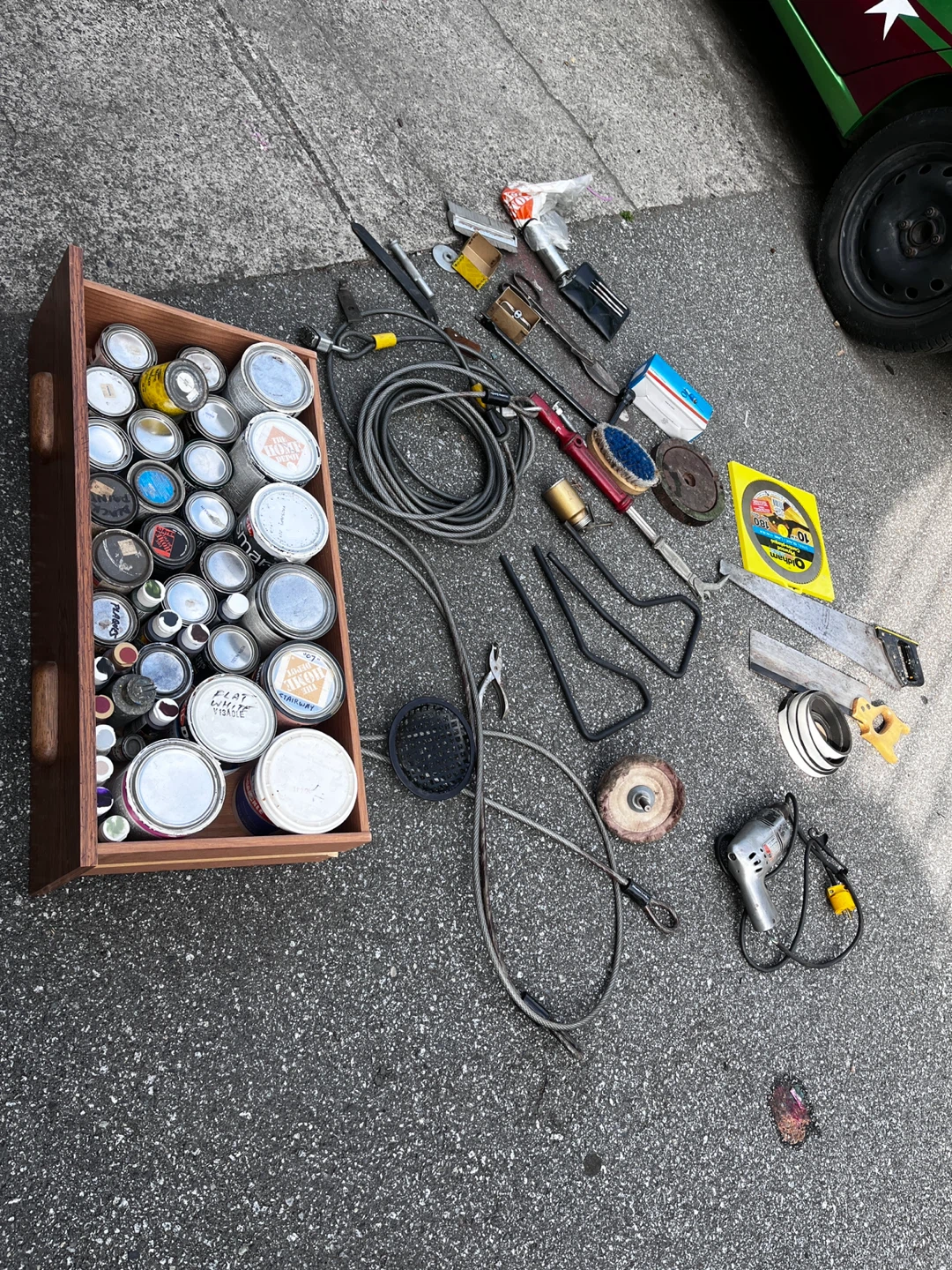 Tools and Various Paint Cans - photo 3