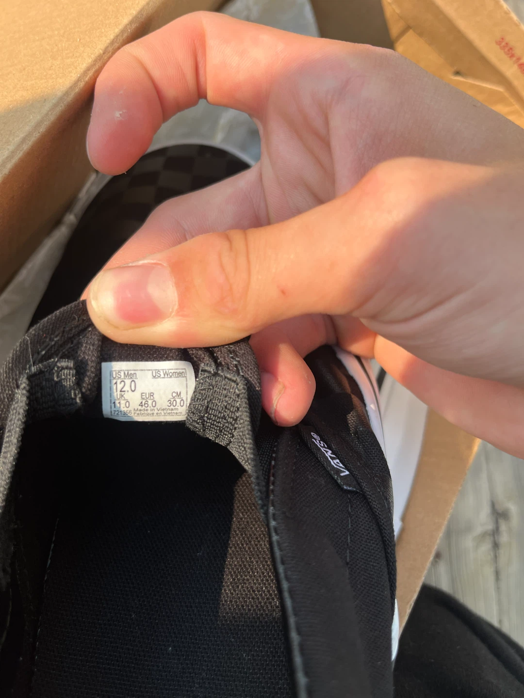 Hello! These are size 12 men’s. They are brand new.