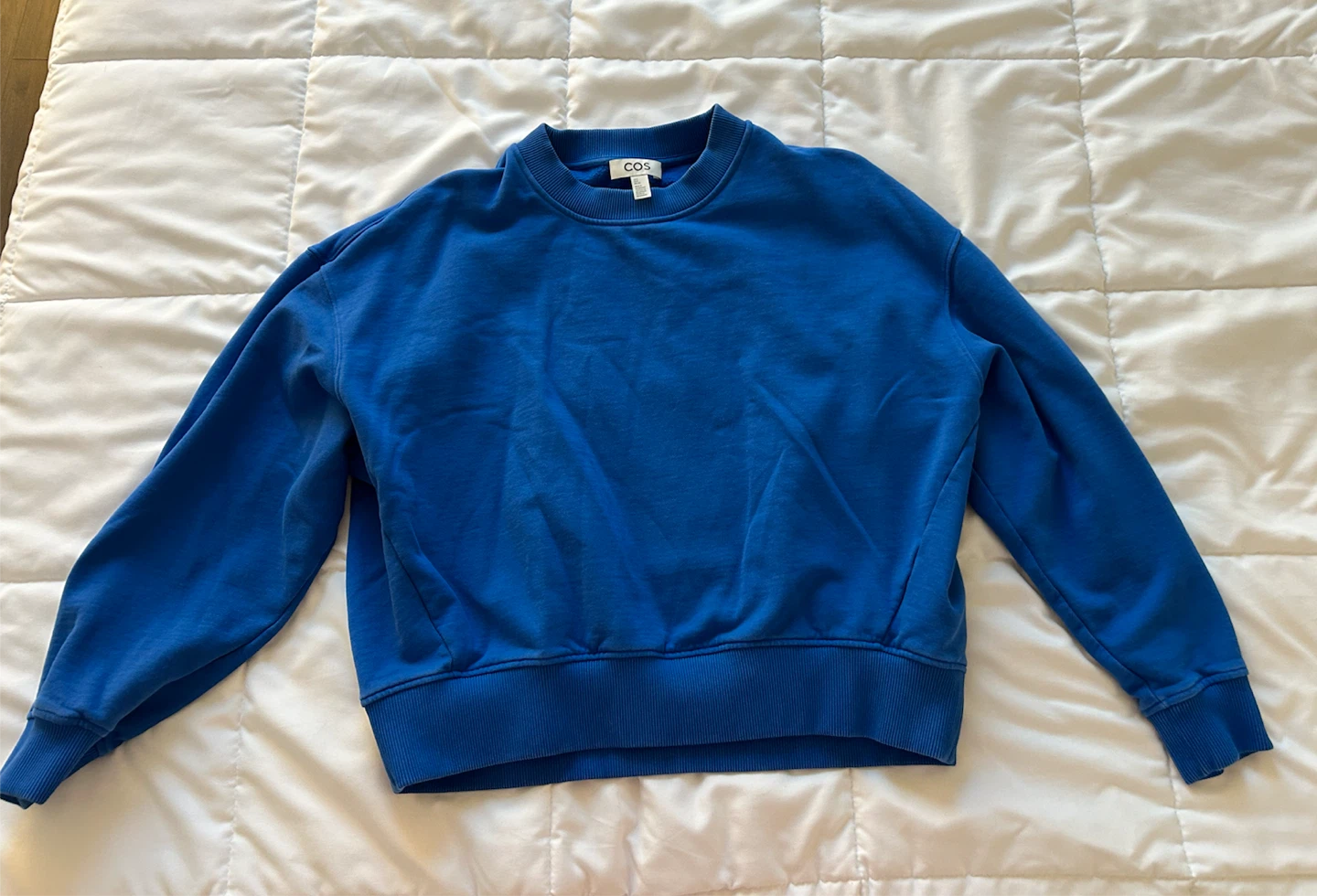 COS Blue Crewneck Sweatshirt