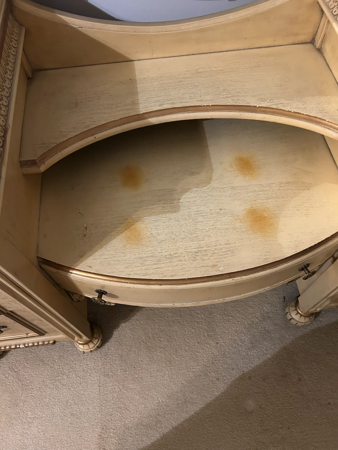 Vintage Drawer , vanity table with mirror and two nightstand - photo 5