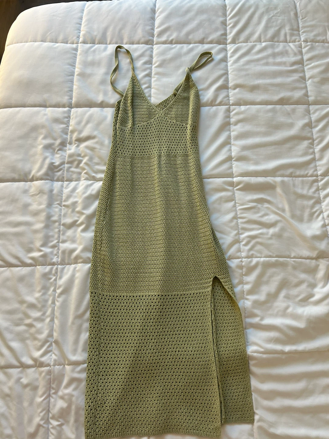Wilfred Green Knit Midi Dress
