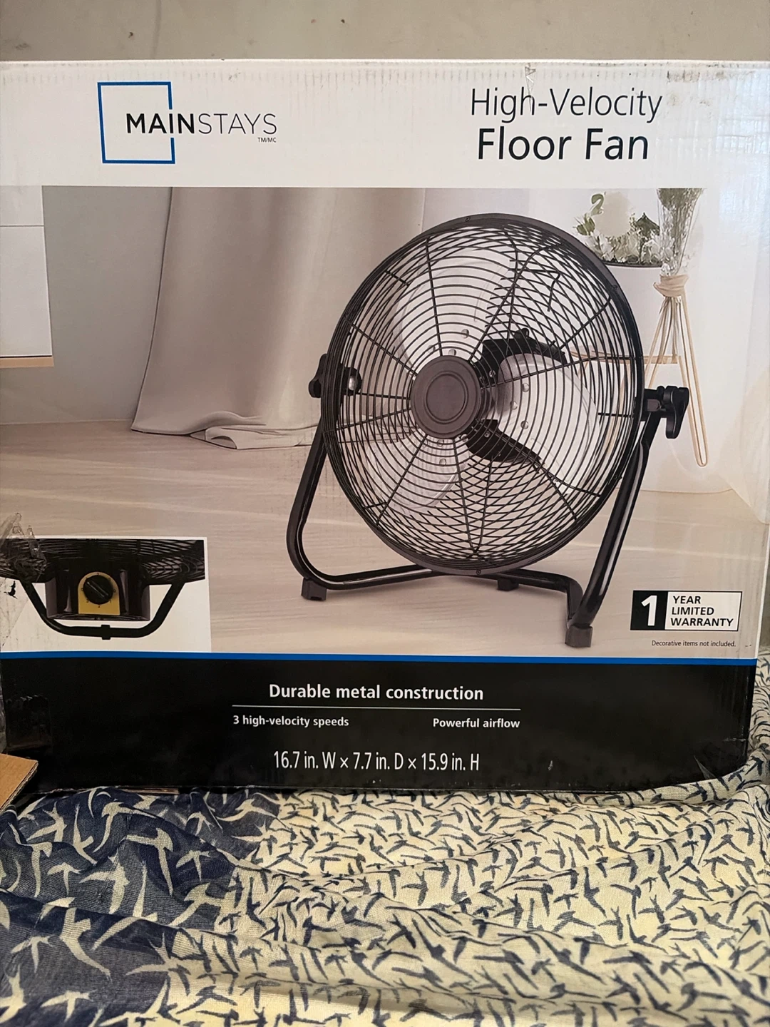 2 Mainstays High-Velocity floor Fan - photo 2