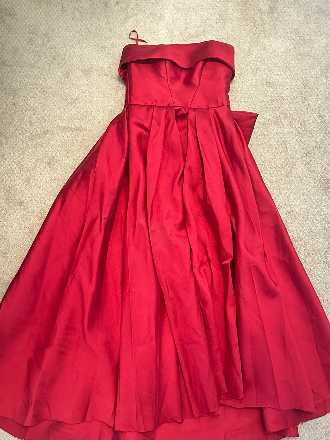 Big red ball gown dress - photo 2