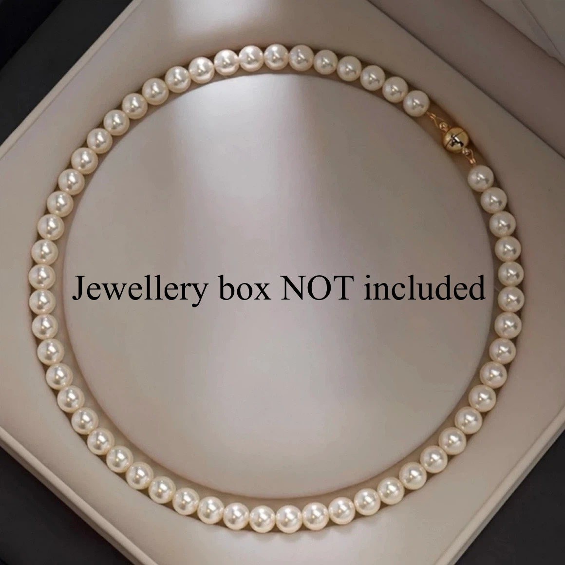 8mm Magnetic Clasp Imitation Pearl Necklace