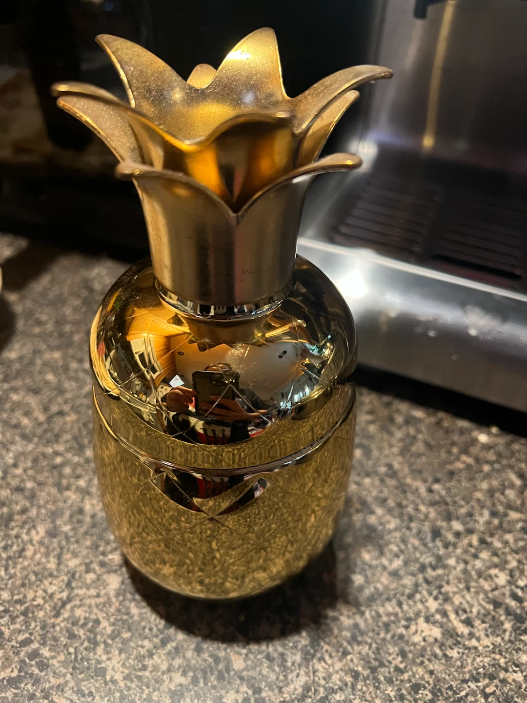 Gold Pineapple Cocktail Shaker