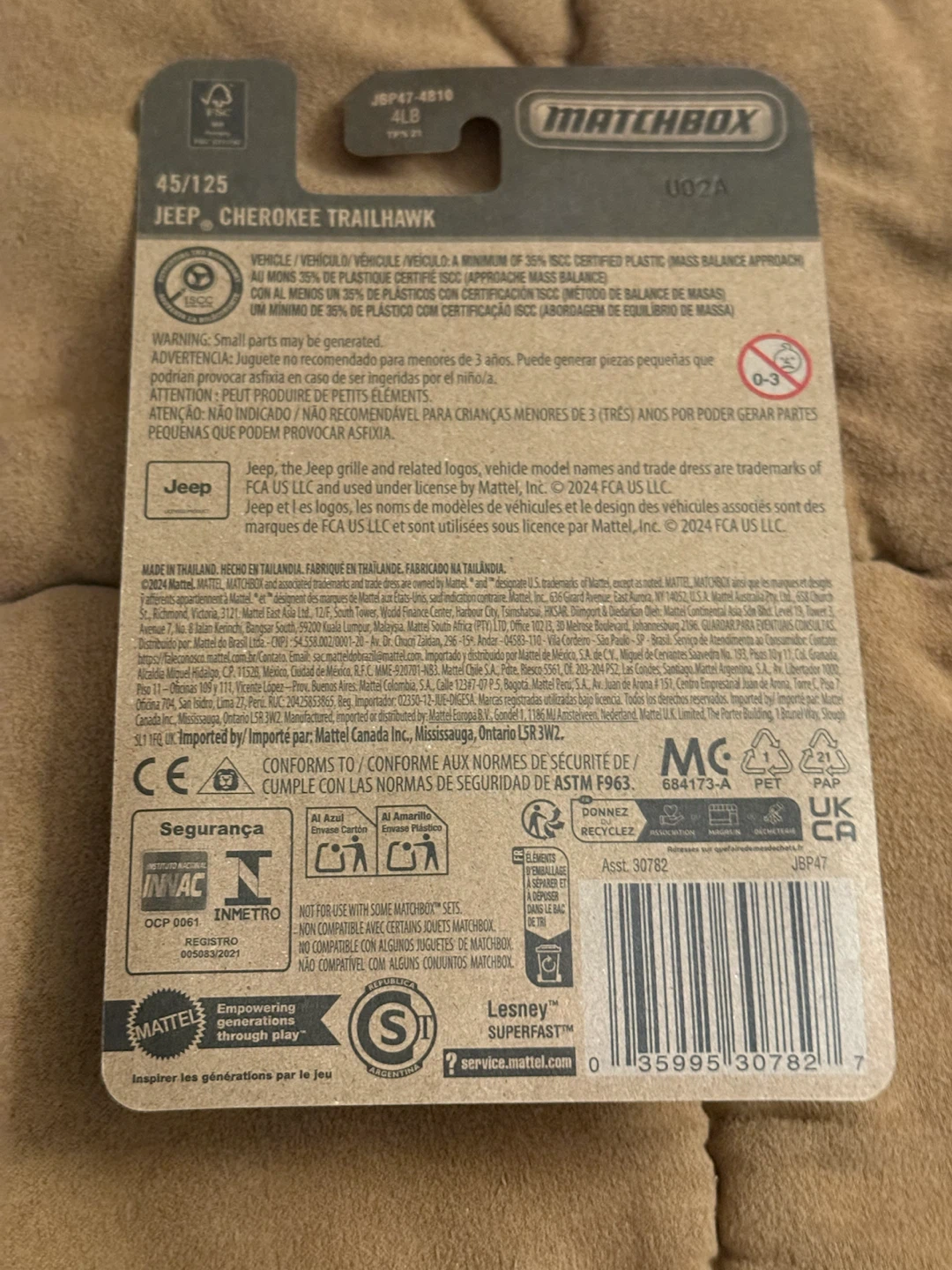 Matchbox Jeep Cherokee Trailhawk Die-cast Toy Car - photo 2