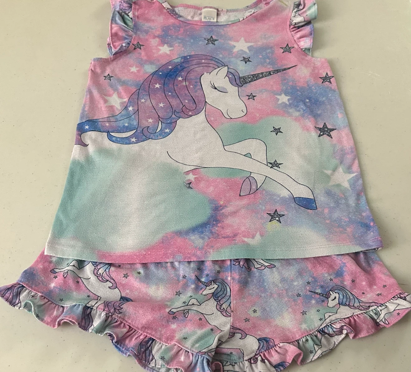 The Children's Place Unicorn Pajama Set 10/12