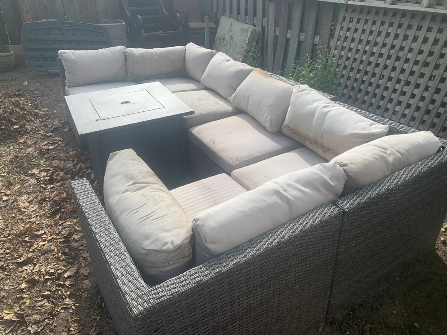Patio Furniture with Fire Pit Table