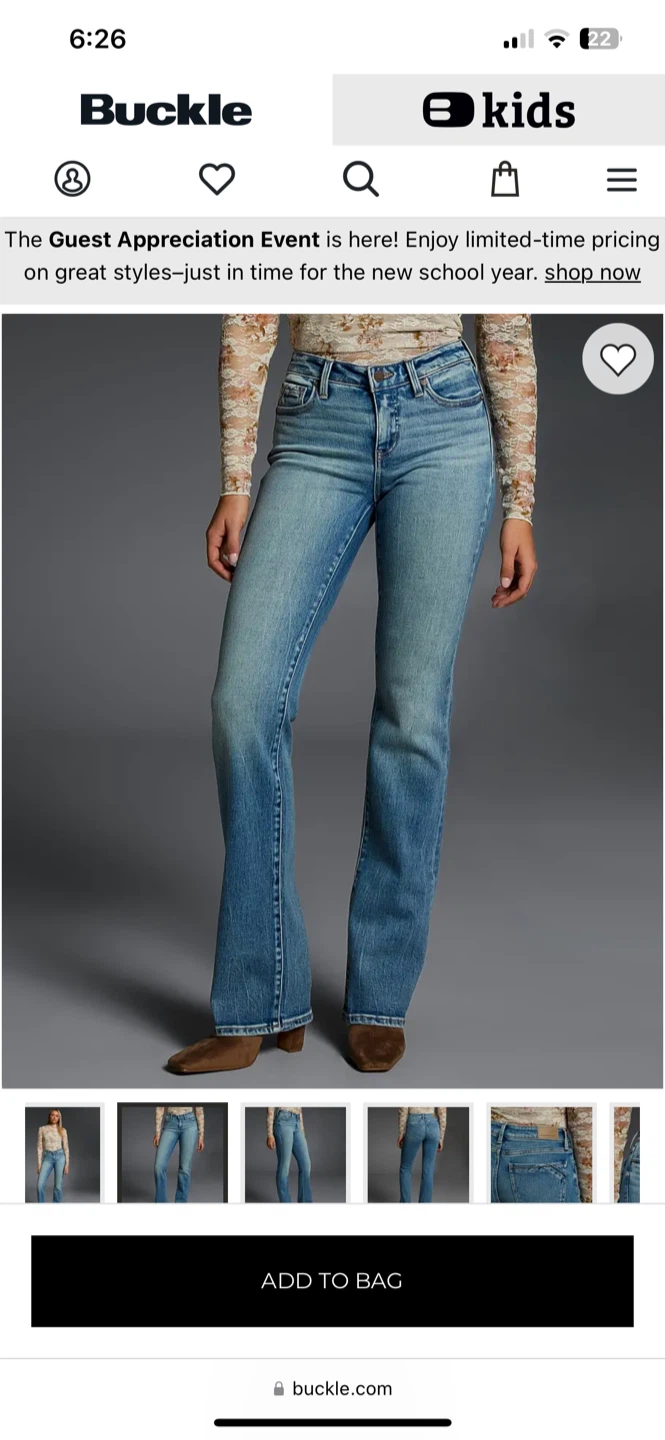 Buckle Black Fit No.53 Bootcut Denim - photo 2