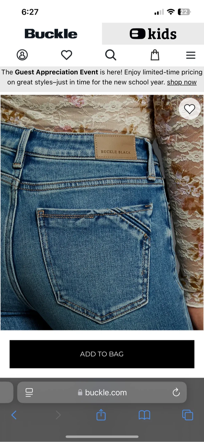 Buckle Black Fit No.53 Bootcut Denim - photo 4