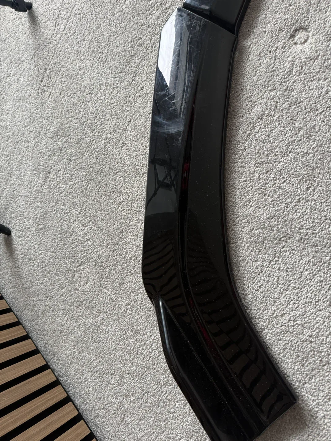 Gloss Black & Red Car Front Lip Spoiler - photo 2