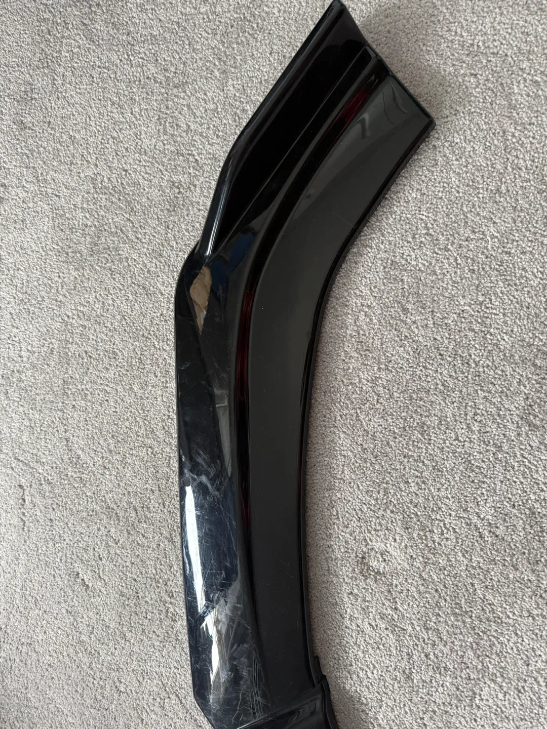 Gloss Black & Red Car Front Lip Spoiler - photo 4