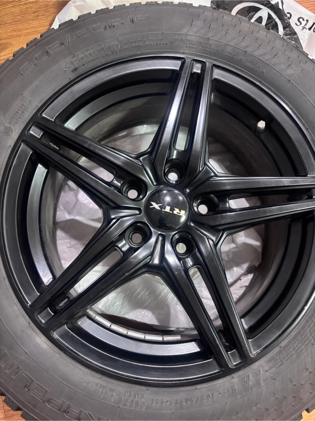 Nokian Hakkapelitta 10 studded winter tires on RTX Rims - photo 2