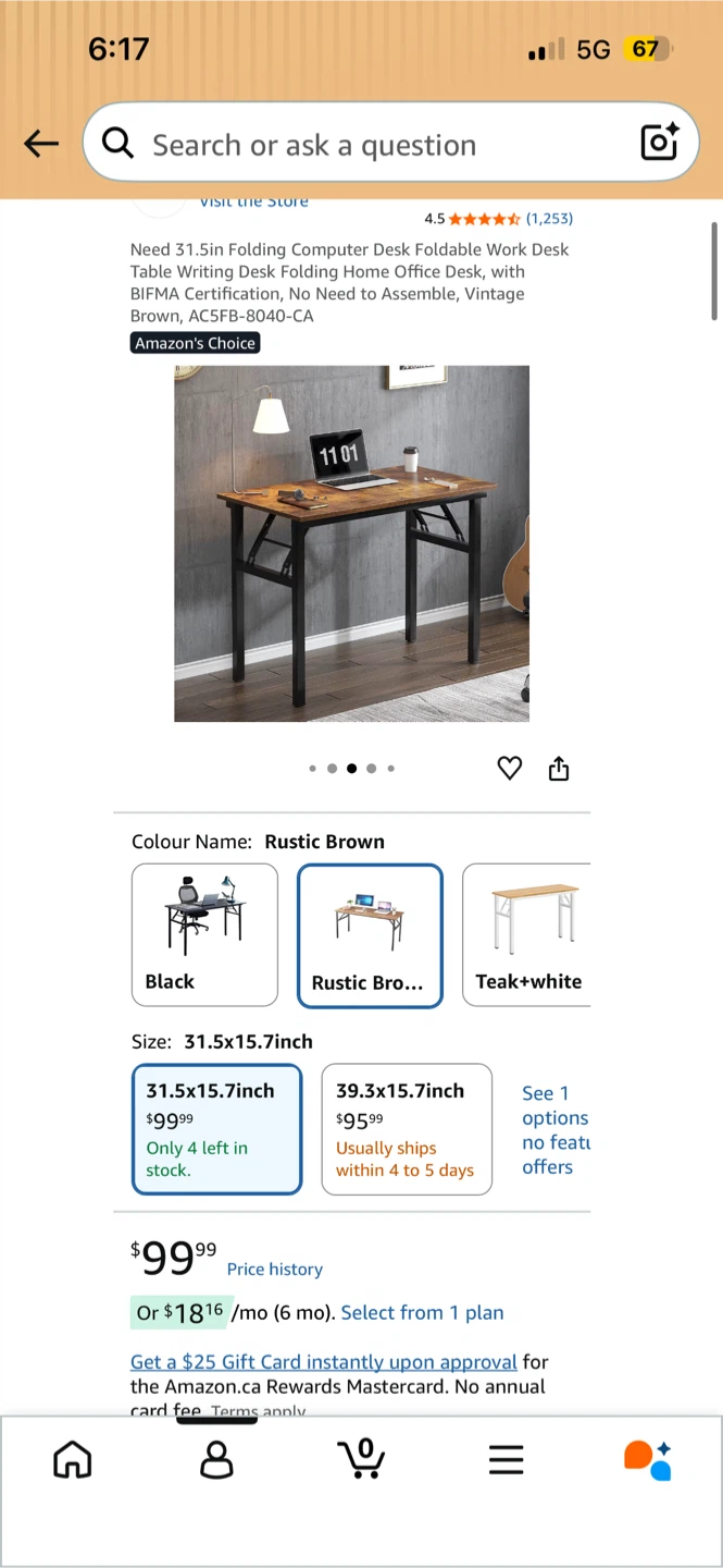 Folding Desk/ Office Table worth $99 - photo 2