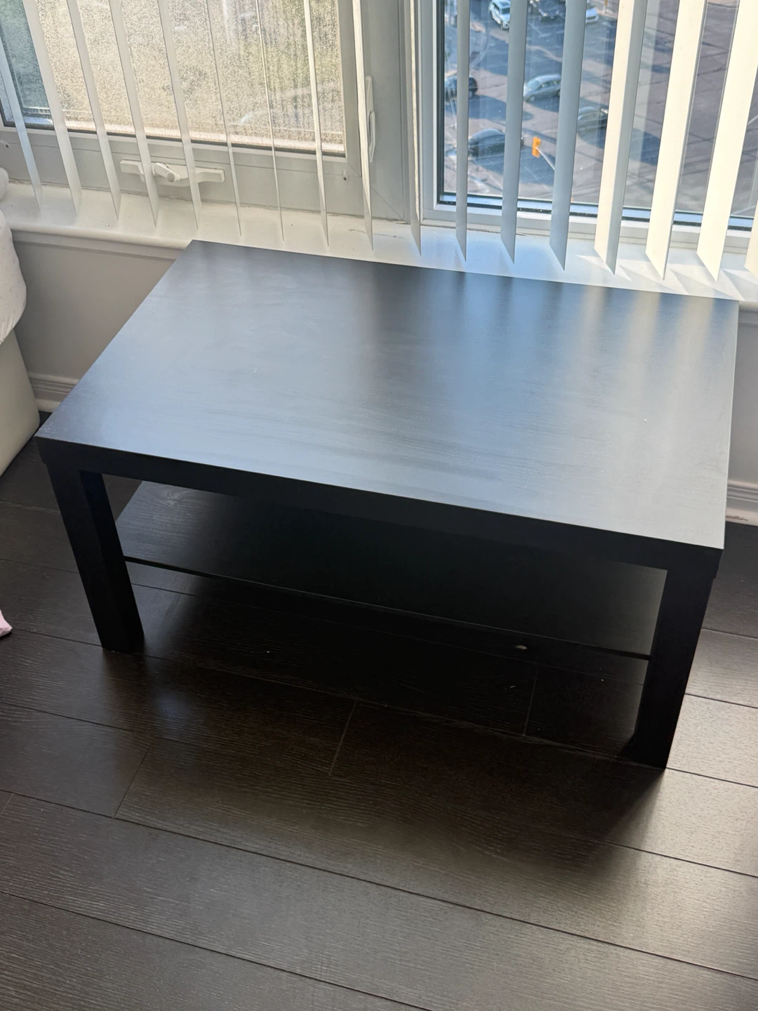 Black Coffee Table with Shelf / TV stand