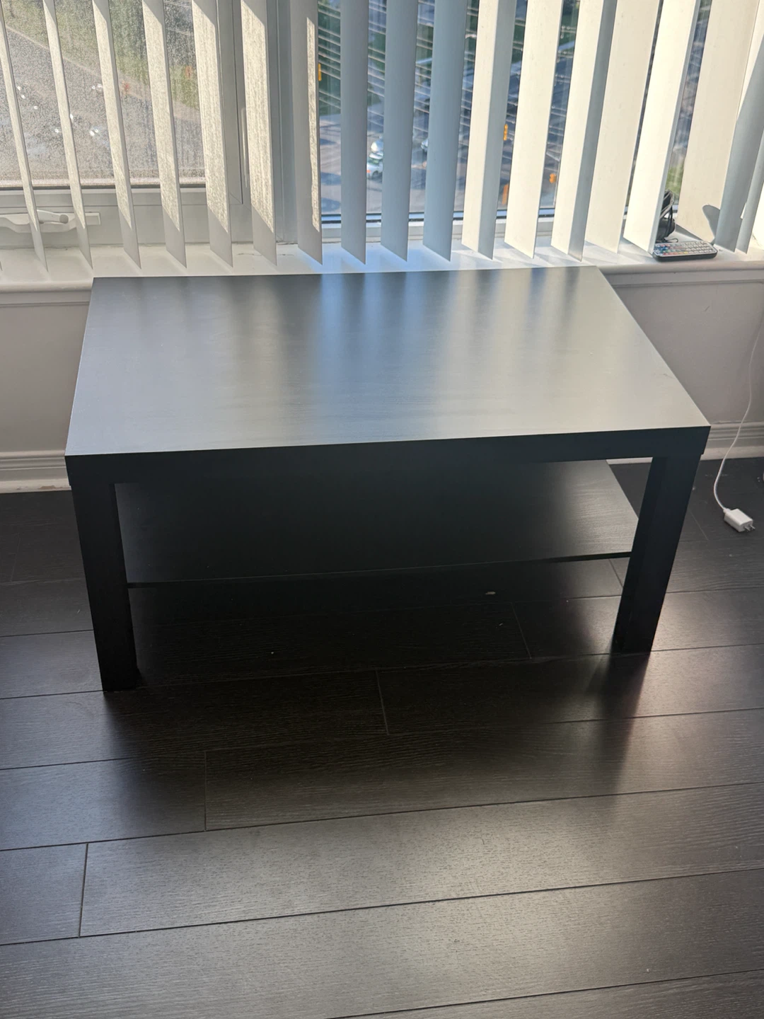 Black Coffee Table with Shelf / TV stand - photo 3