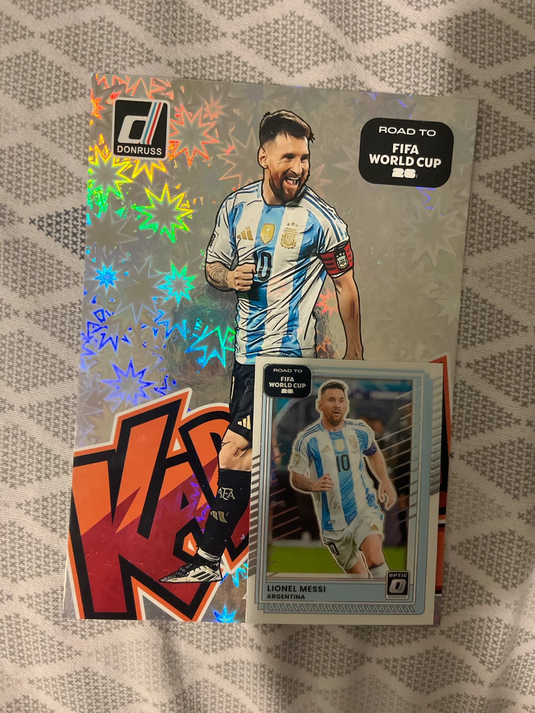 Donruss Road to FIFA World Cup Lionel Messi Card