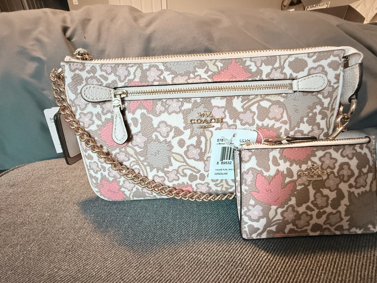 Coach Nolita Wristlet 24  Floral  Coated canvas + card pouch - photo 2