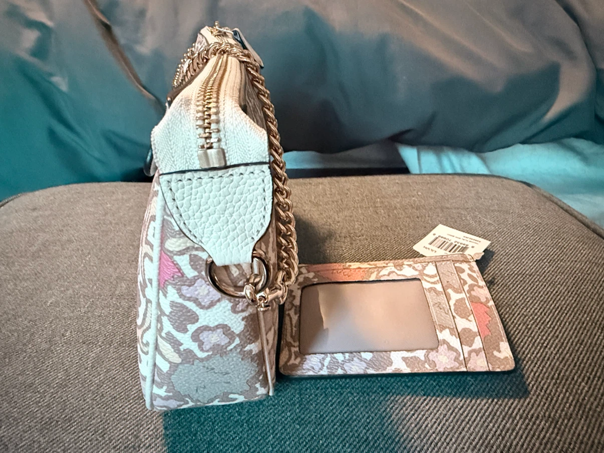 Coach Nolita Wristlet 24  Floral  Coated canvas + card pouch - photo 3
