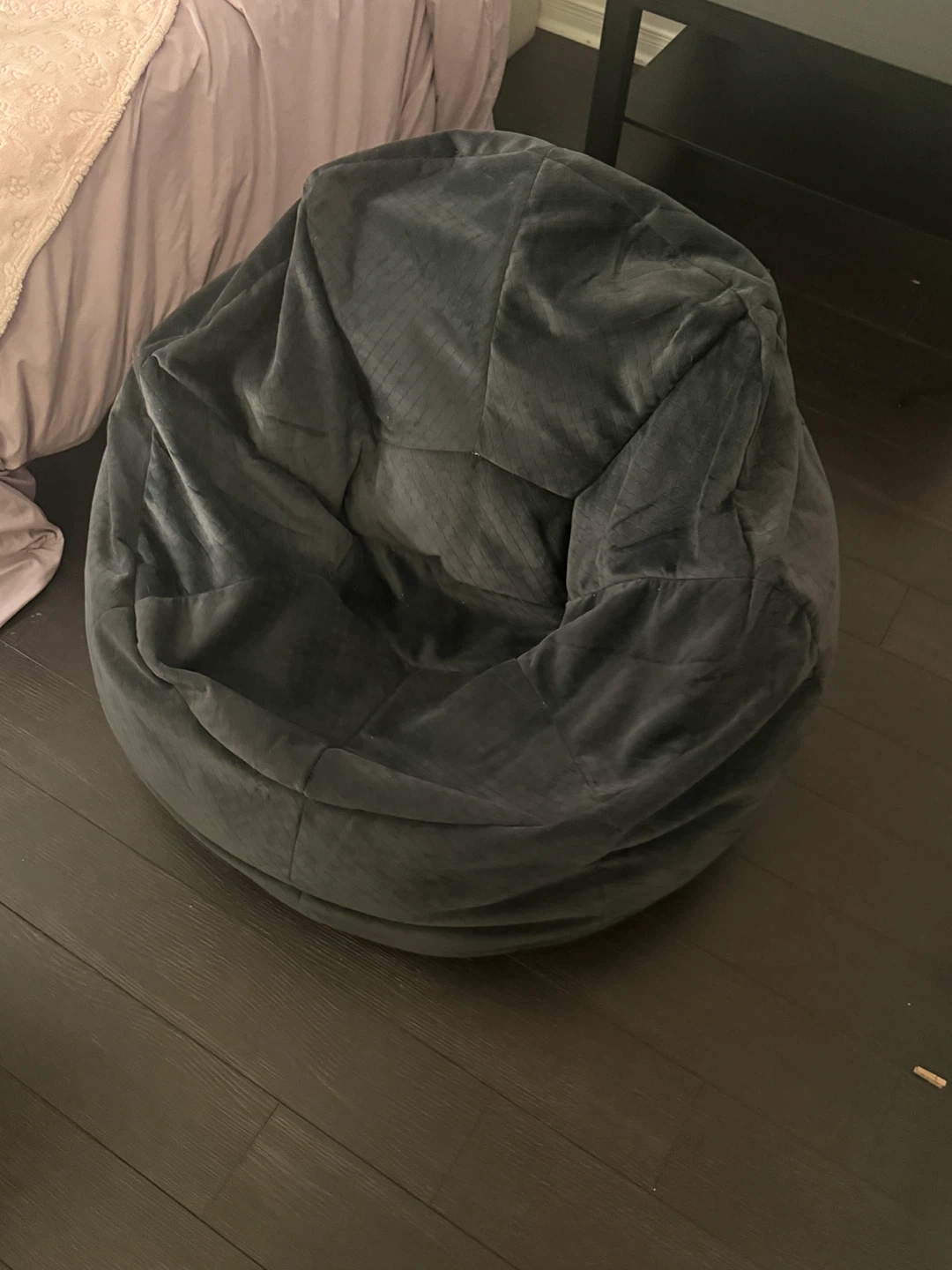 Gray Bean Bag Chair - photo 2