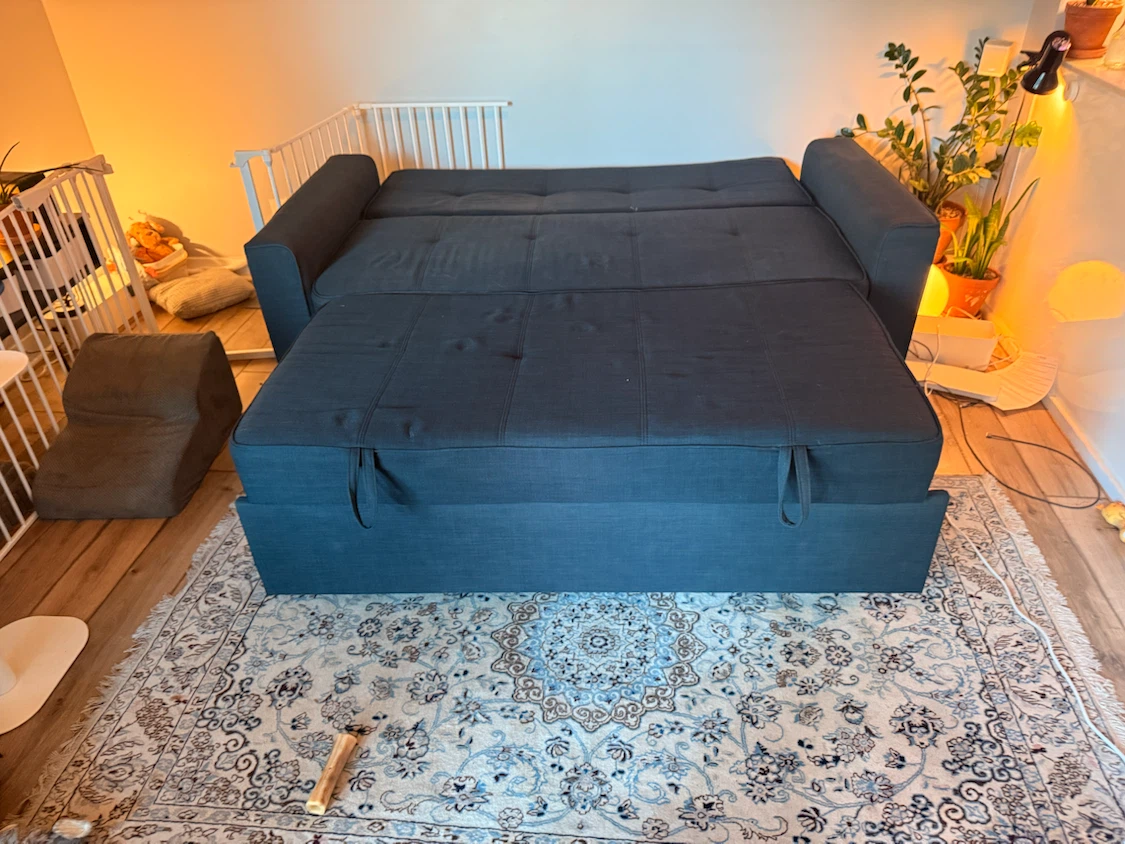 Navy Sleeper Sofa - photo 2