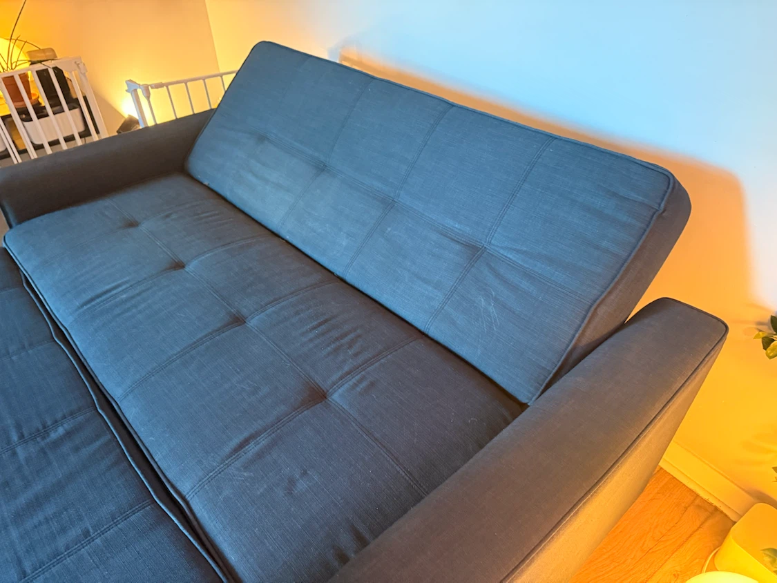 Navy Sleeper Sofa - photo 3