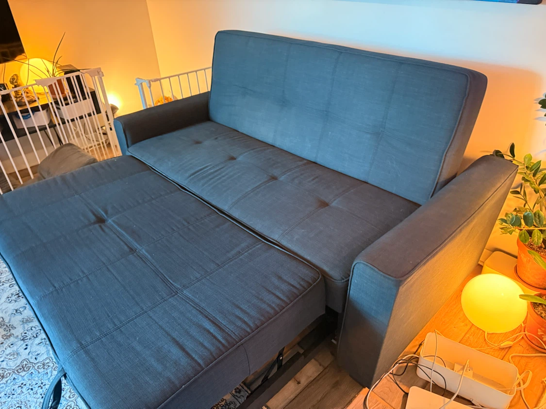 Navy Sleeper Sofa - photo 4
