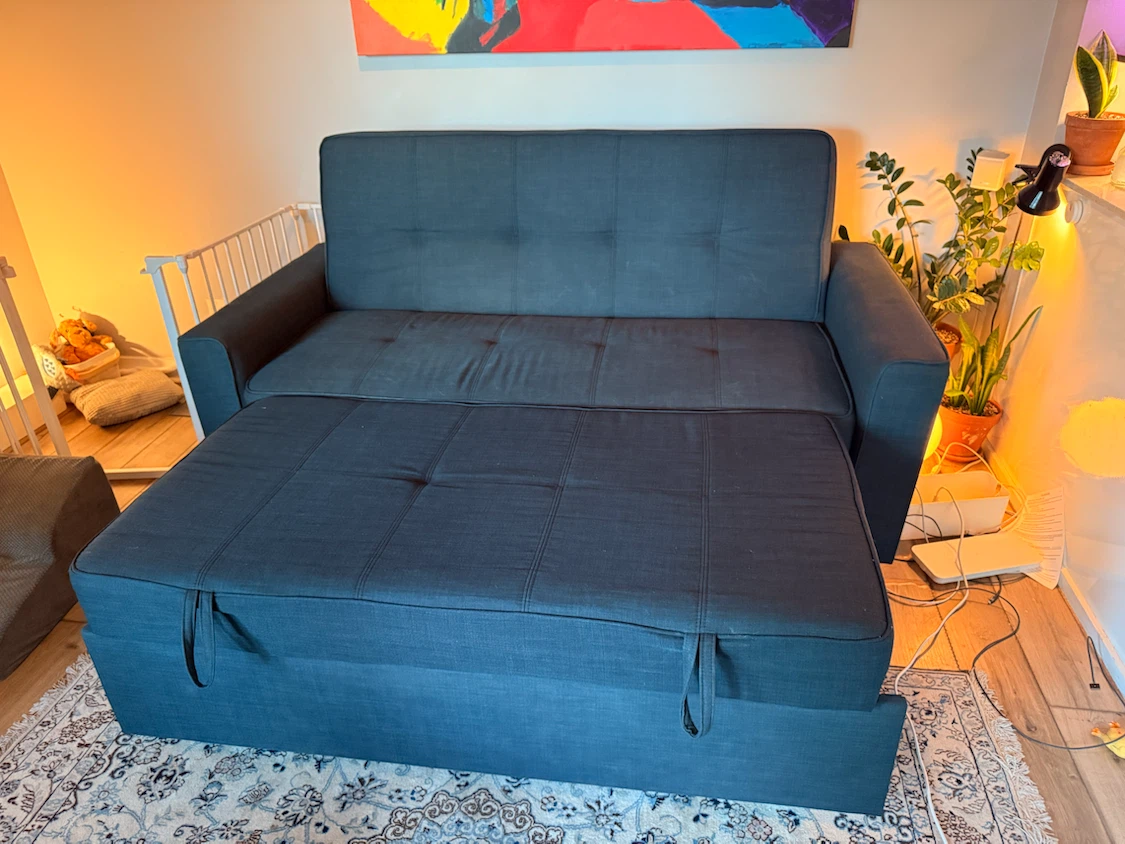 Navy Sleeper Sofa - photo 5