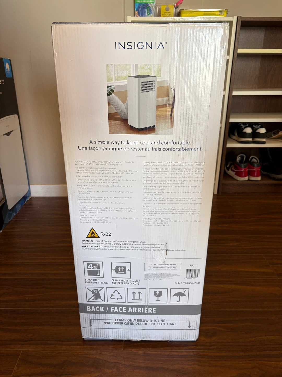 INSIGNIA 3-in-1 portable 8000 BTU AC - photo 3