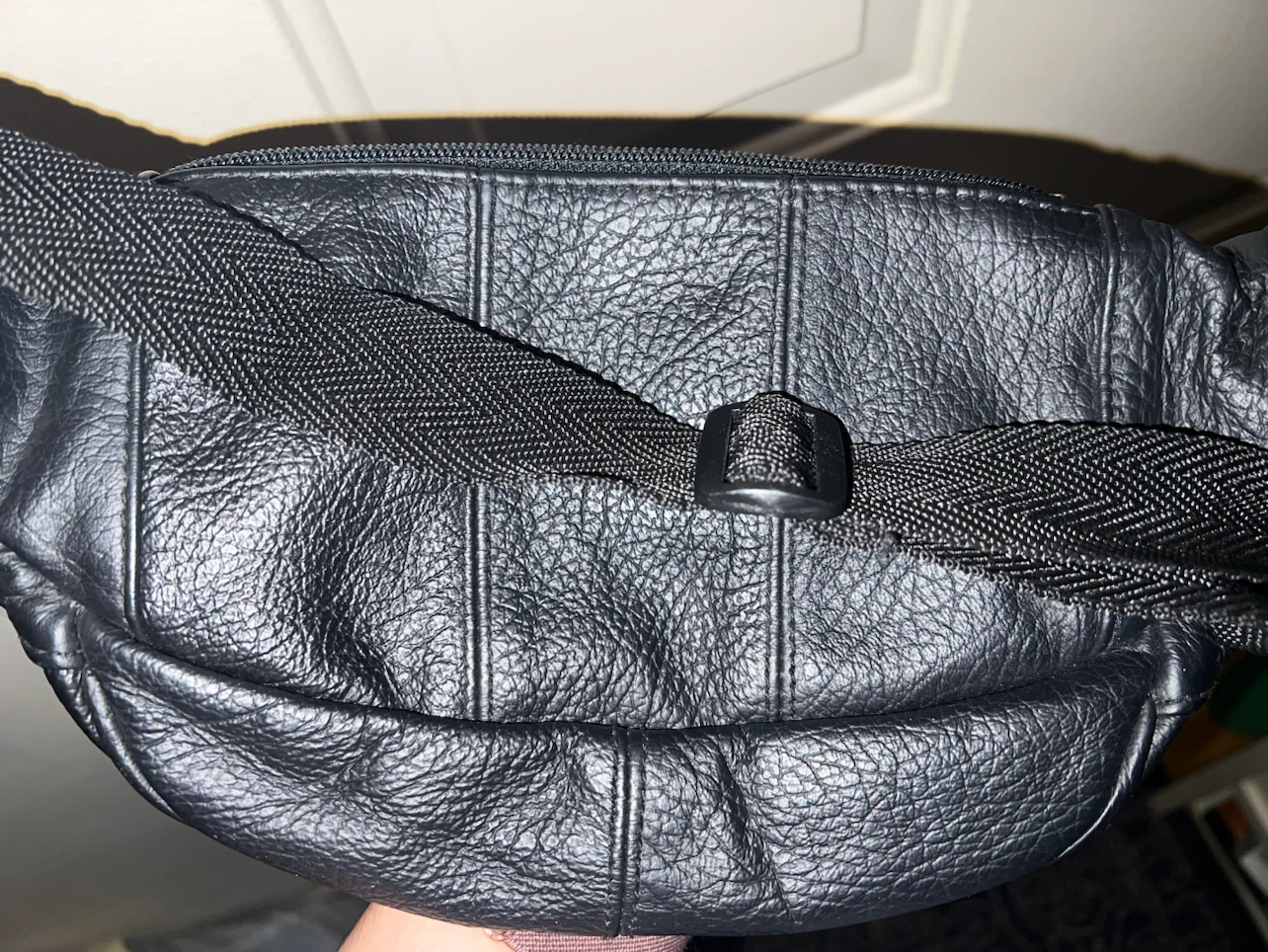 Black Faux Leather Fanny Pack - photo 3