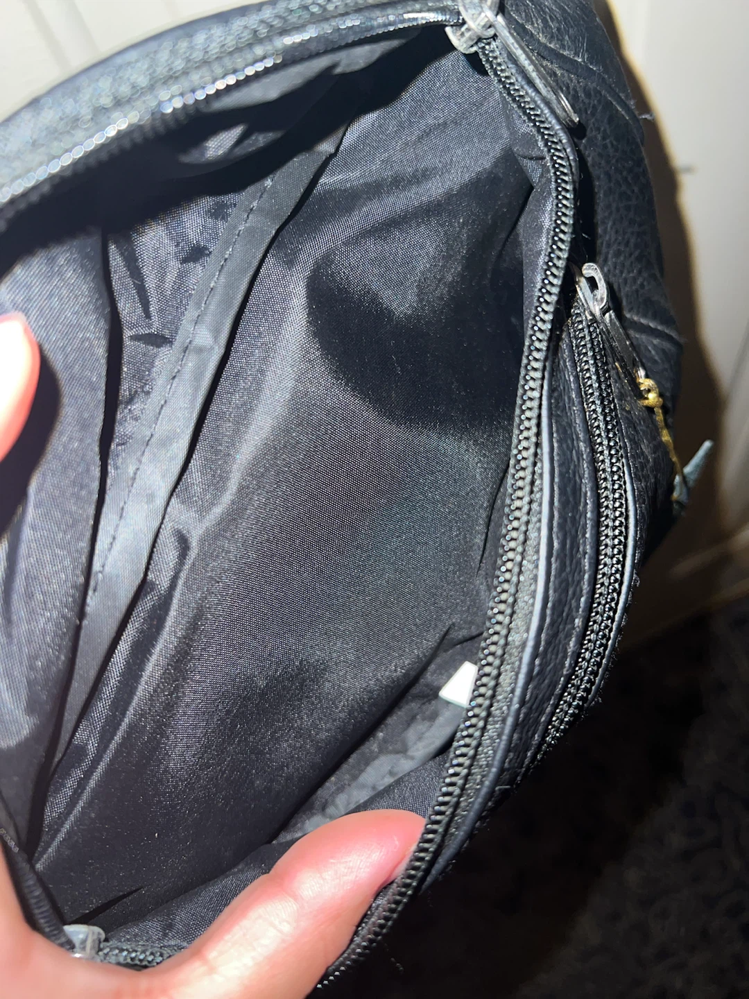 Black Faux Leather Fanny Pack - photo 5