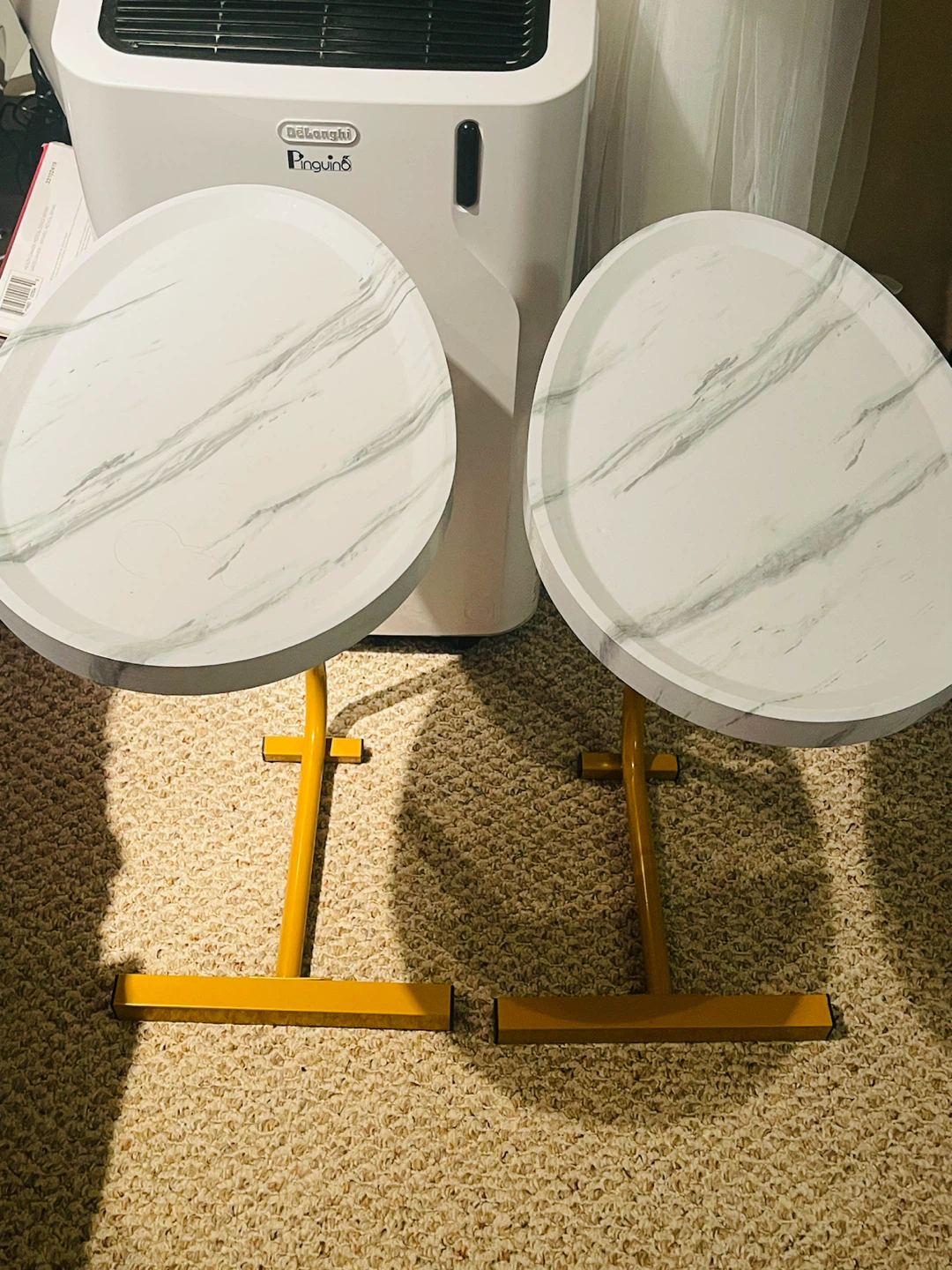 Marble Top Side Tables (Set of 2)