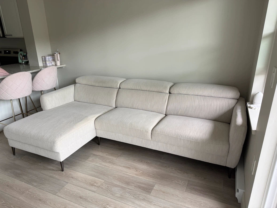 Light Beige Sectional Sofa - photo 2