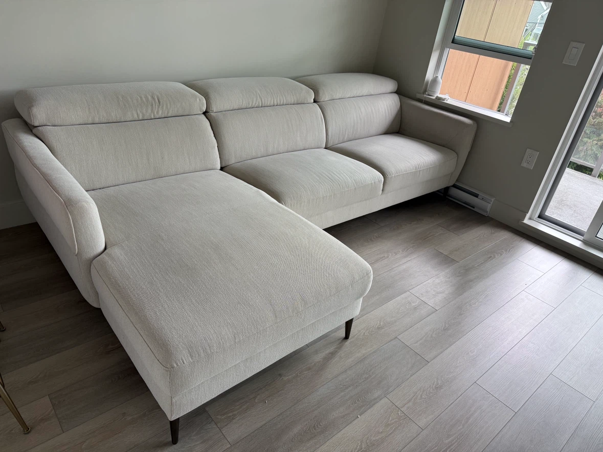 Light Beige Sectional Sofa - photo 4