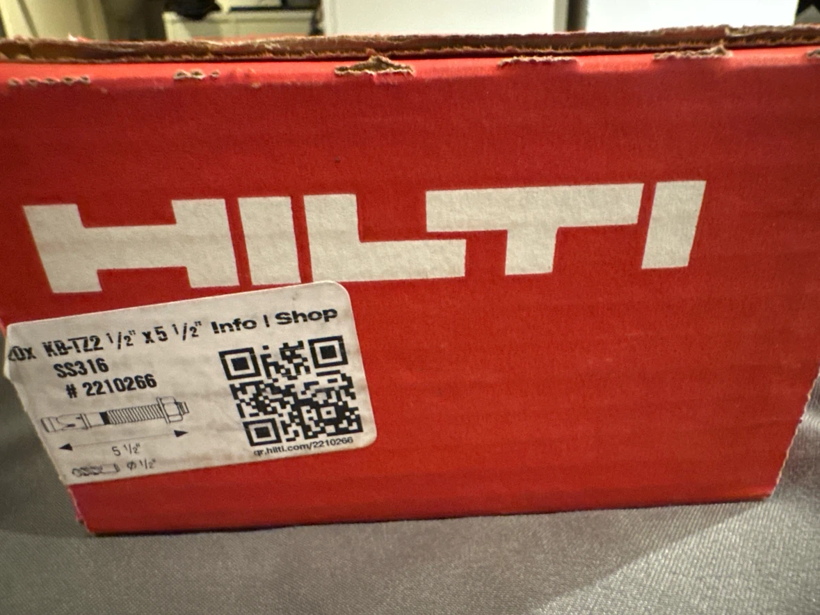 2 BOX Hilti 20x KB-TZ2 1/2" x 5 1/2" SS316 Screws - photo 2