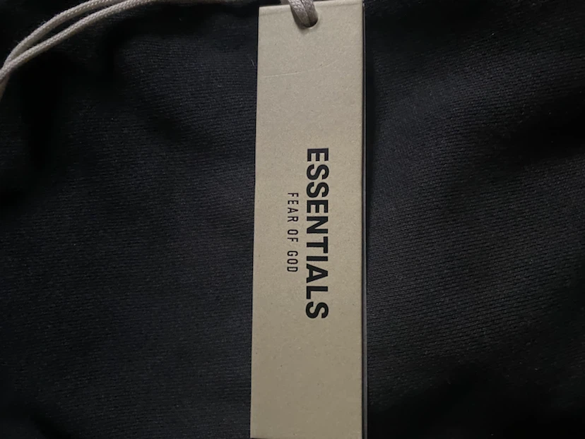 Fear of God Essentials Black Hoodie - photo 5