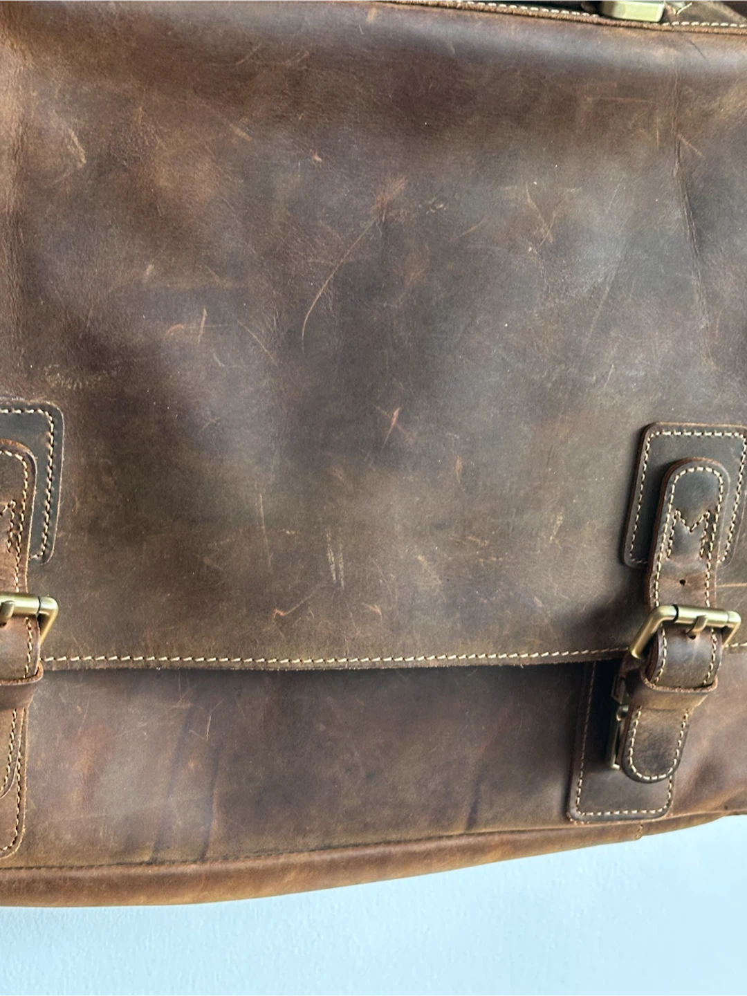 Katlee Leather Messenger Bag - photo 2