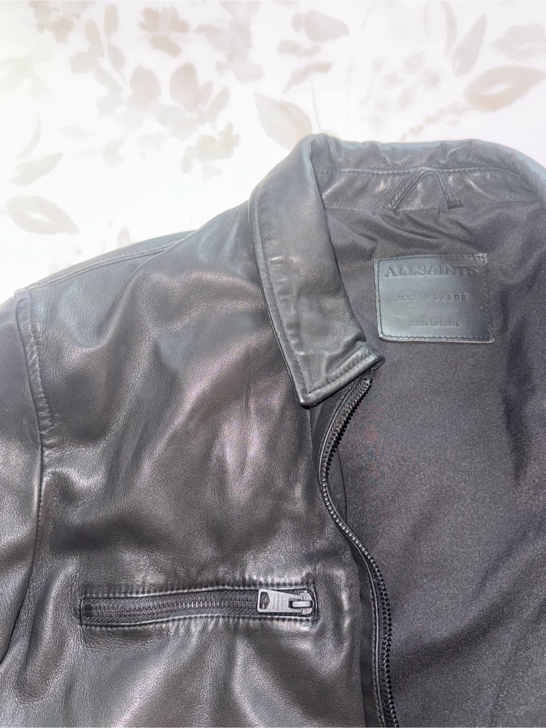 ALLSAINTS Black Leather Jacket