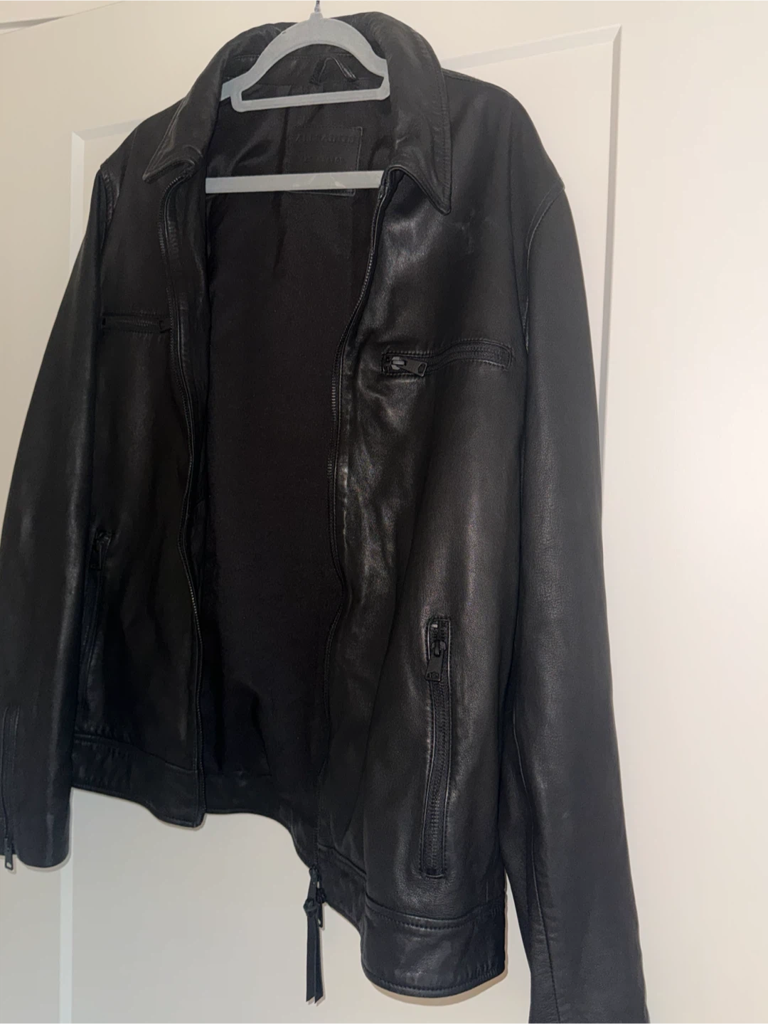 ALLSAINTS Black Leather Jacket - photo 3