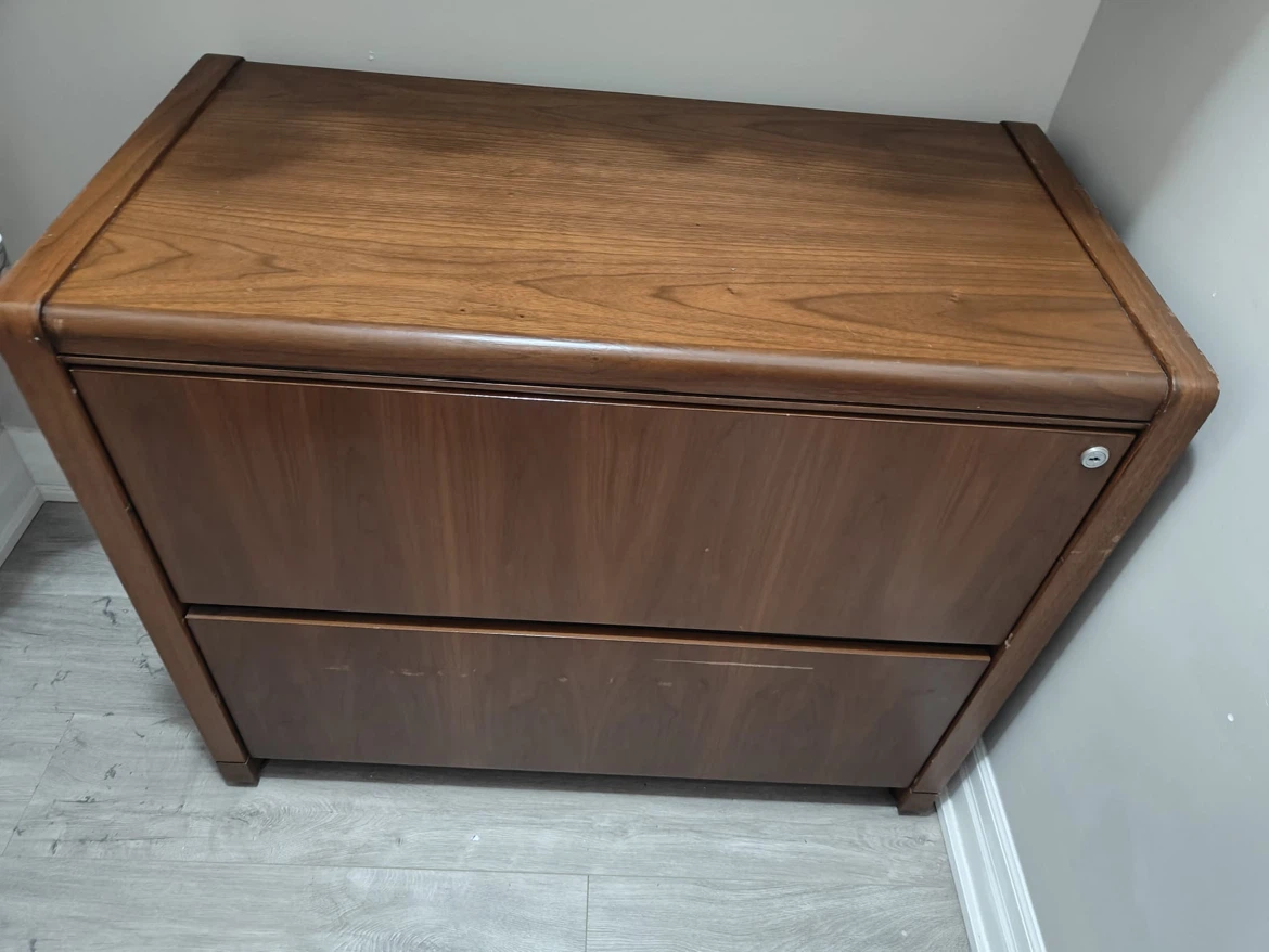 Two-Drawer Wood Dresser / Cabinet